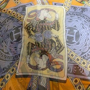 Hermès Dame De Coeur A’ Vous L’Honneur Silk Shawl Scarf.🧣🍂🍁